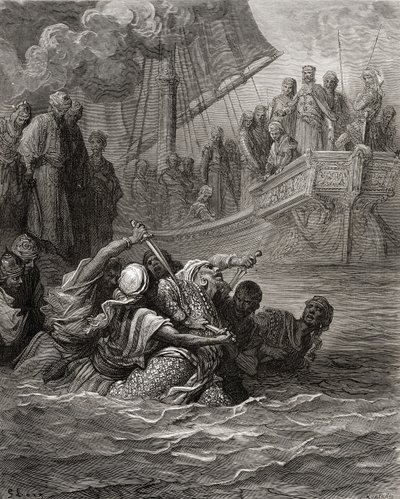 Death of Almoadam, illustration from 
