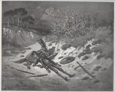 Don Quixote wounds implore mercy and help of the characters of his imagination - from 