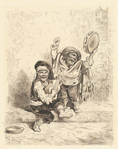 Dwarf Musicians of Granada by Gustave Dore