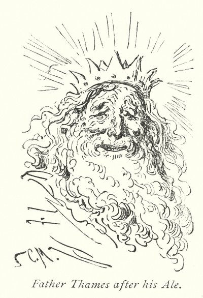 Father Thames After His Ale by Gustave Dore