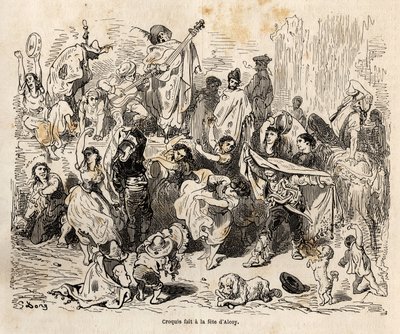 Feasts of Saint George, patron of the city of Alcoy by Gustave Dore