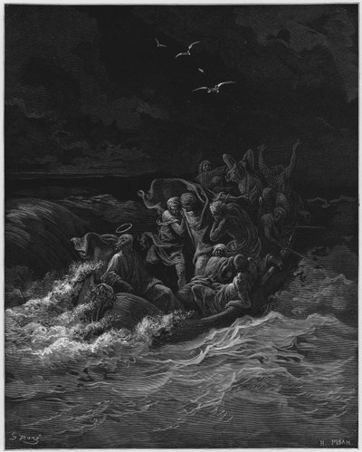 Gustave Doré Bible: Jesus Stilling the Tempest by Gustave Dore