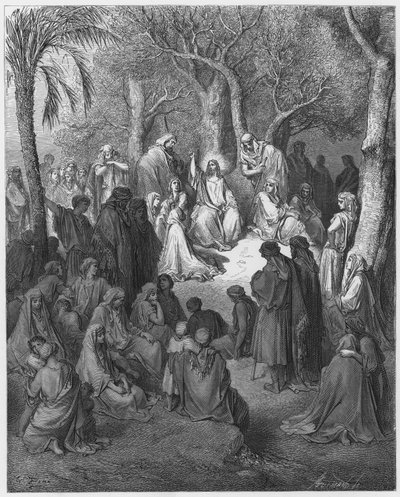 Gustave Doré Bible: The Sermon on the Mount by Gustave Dore