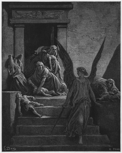 Gustave Dore Bible: The firstborn slain by Gustave Dore