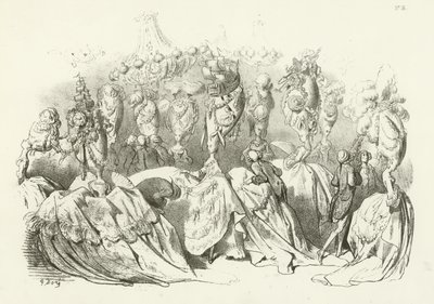 Head Dresses in the Reign of Louis XVI by Gustave Dore