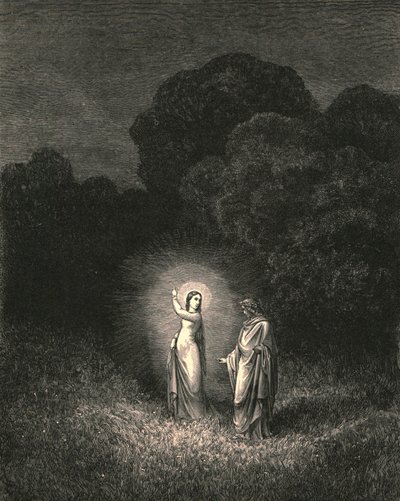 I, Who Now Bid Thee on This Errand Forth, Am Beatrice by Gustave Dore