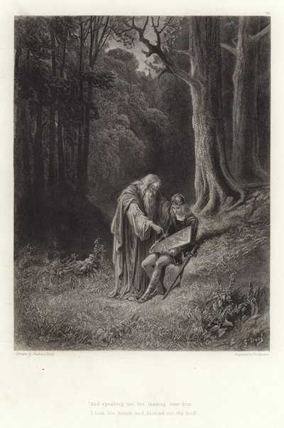 Illustration for Vivien by Alfred Tennyson by Gustave Dore