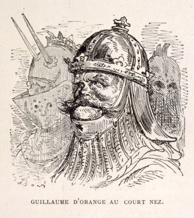 Illustration of King William of Orange. from La legende de Croque-Mitaine by Gustave Dore