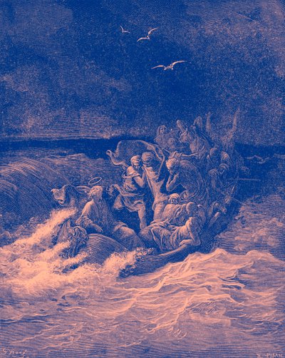 Jesus calms the storm - Bible by Gustave Dore