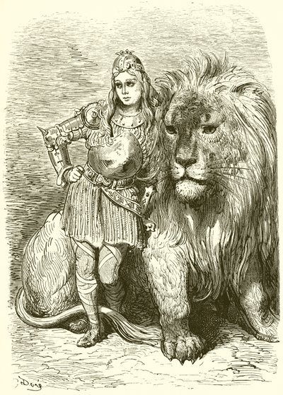 Mitaine and Oghris by Gustave Dore