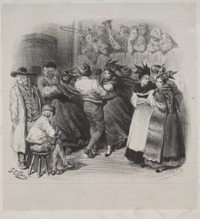Musical Works of Ernest Doré: Souvenir of Alsace, Alsatian Dance - Title Page by Gustave Dore