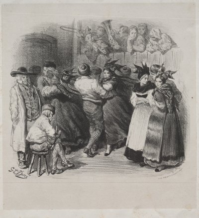 Musical Works of Ernest Doré: Souvenir of Alsace, Alsatian Dance - Title Page by Gustave Dore