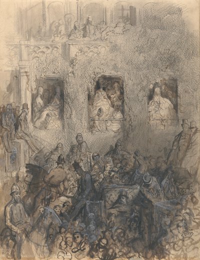 Study for a Block on the Road by Gustave Dore