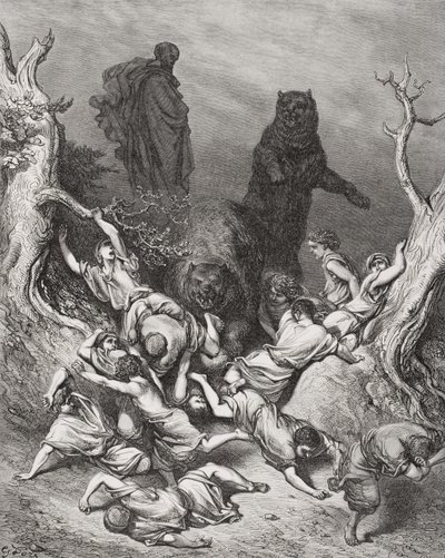 The Children Destroyed by Bears, illustration from Dore