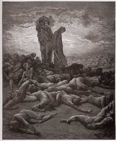 The Divine Comedy, Purgatorio, Canto 20: The souls of the avaricious - by Dante Alighieri (1265-1321) - Illustration by Gustave Dore (1832-1883) by Gustave Dore