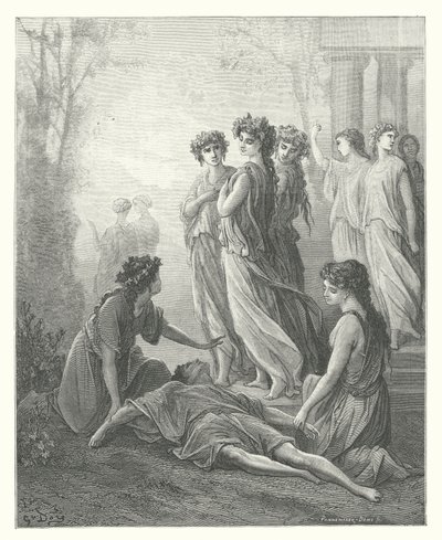 The Fables of La Fontaine: Daphnis and Alcimadura by Gustave Dore