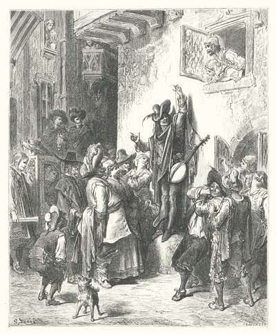 The Fables of La Fontaine: The Madman who Sold Wisdom by Gustave Dore