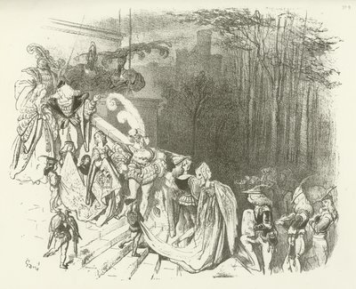 The Lords and Ladies of the Castle. Early 16th Century by Gustave Dore