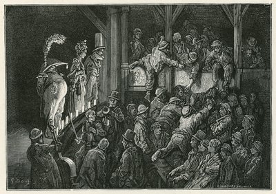 The Penny Gaff in Whitechapel by Gustave Dore