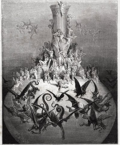The Divine Bottle, Pantagruel by Gustave Dore