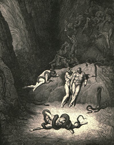 The Other Two Looked On, Exclaiming, Ah! How Dost Thou Change, Agnello! by Gustave Dore