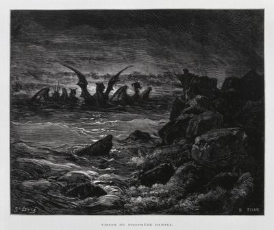 Vision of the Prophet Daniel (Illustration from the Dore Bible) by Gustave Dore