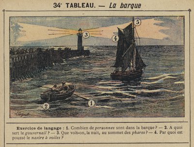 La barque by Gustave Fraipont