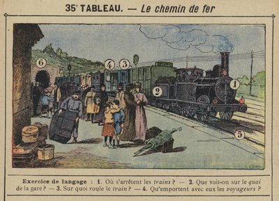 The Railway by Gustave Fraipont
