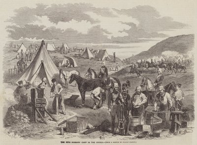 The 10th Hussars Camp in the Crimea by Gustave Janet