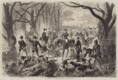 The Imperial Hunt in the Forest of Compiegne by Gustave Janet
