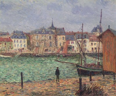 The Harbour of Pornic, High Tide by Gustave Loiseau
