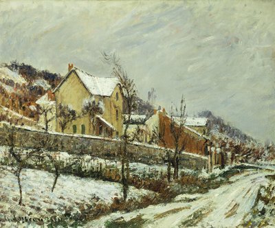 Village in the Snow by Gustave Loiseau