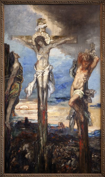 Christ and the Two Thieves by Gustave Moreau
