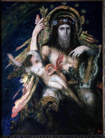 Jupiter (Zeus) and Semele (blasted) by Gustave Moreau