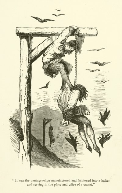 Illustration for the works of Rabelais by Gustave after Dore