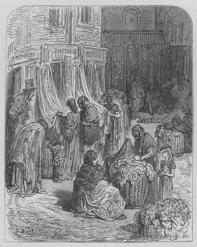 The Rag Fair by Gustave after Dore