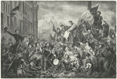 Episode of the Belgian Revolution of 1830 by Gustave Wappers