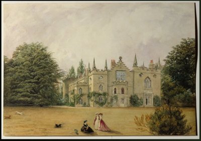 View of Strawberry Hill, Middlesex from the Gardens by Gustavus Ellinthorpe Sintzenich