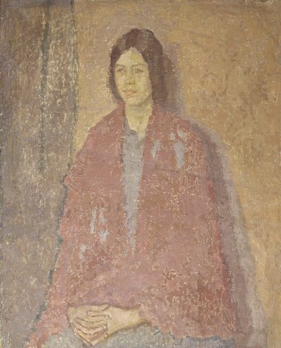 Young Woman in a Red Shawl, c.1912 by Gwen John