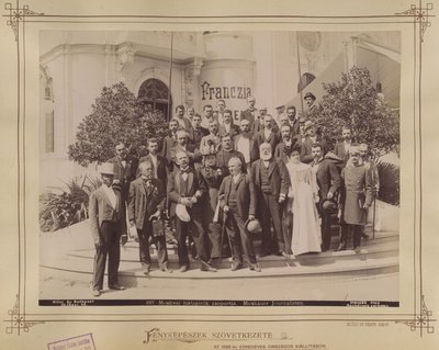 Millennium Exhibition, Journalists - Budapest by György Klösz