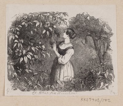 Illustration for "A Leaf from Heaven" in H.C. Andersen, "Fairy Tales and Stories", Volume 2 by H.P. Hansen