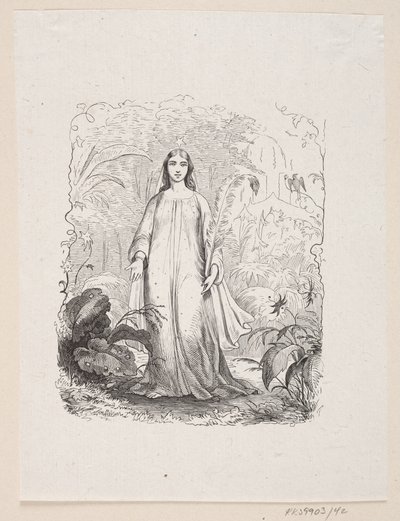 Illustration for "The Garden of Paradise" in H.C. Andersen, "Fairy Tales and Stories", Volume 1 by H.P. Hansen