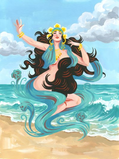 Goddess of the Waves by HUGO