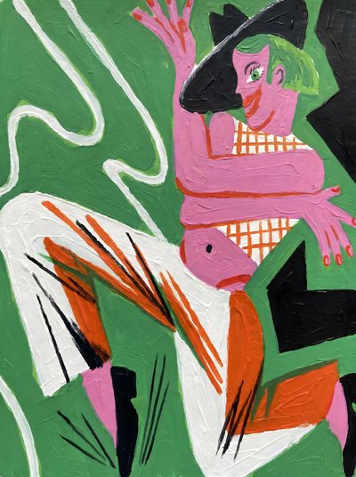 Playful Pink Figure by HUGO