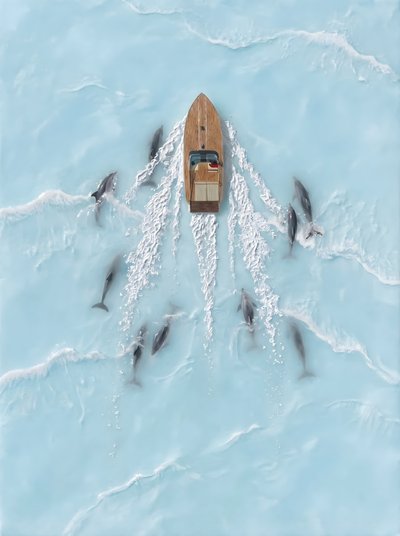 Pod of Dolphins Boat by HUGO