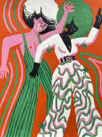 Retro Disco Dancers by HUGO
