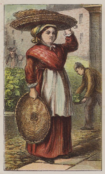 Basket Woman by H.W. (after) Petherick