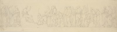 The Sermon on the Mount. Frieze Composition with Study for a Divergent Relief in the Castle Church by H.W. Bissen