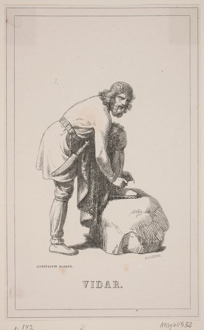 Vidar. Illustration for Fabricius