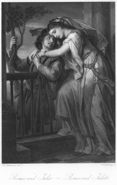 Balcony Scene from Romeo and Juliet by H. Hofmann